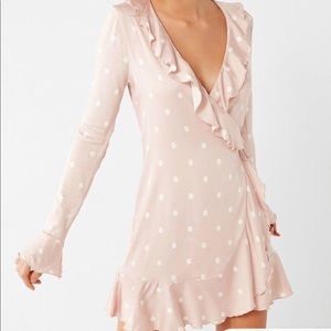 UO Long Sleeve Ruffle Dress